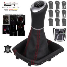 ICT Schaltknauf Schaltmanschette Schaltsack Leder für Skoda Karoq 2017+ LED