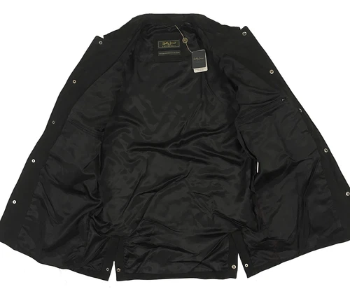 NEW $1695 Bobby Jones Water Resistant Suede Jacket!  Weathered Black  Quilted  image 3