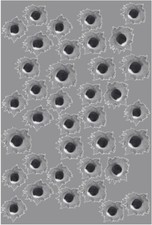 33 Bullet Hole Vinyl Decals 1x1 Each Approximately - Indooroutdoor