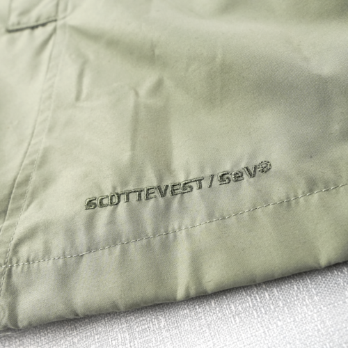 ScotteVest Trench Coat Women Medium Travel Jacket Green Hidden Pockets EDC TEC - Picture 3 of 19