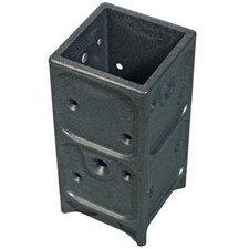 Support De Poteau À Vis Pour Poteaux En Bois 7x7cm 50 Pcs.