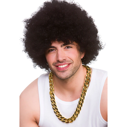 Klobig Gold Halskette Gangster Zitrone Mr.T Rapper Kostüm Bling