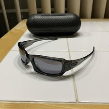 Vintage Oakley Five 03-439 Grey Smoke Plastic Rectangular Wrap 51 19 Sunglasses