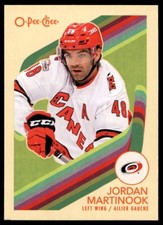 Jordan Martinook 2023-24 O-Pee-Chee Retro #220 Carolina Hurricanes