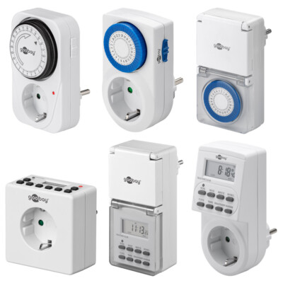 Zeitschaltuhr Steckdose analog digital Timer Tages Wochenprogramm [Auswahl]