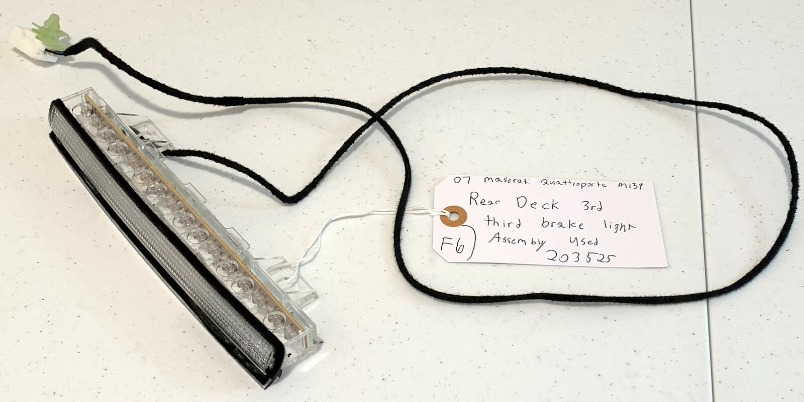 07 Maserati Quattroporte M139 Third Brake Light  203525 