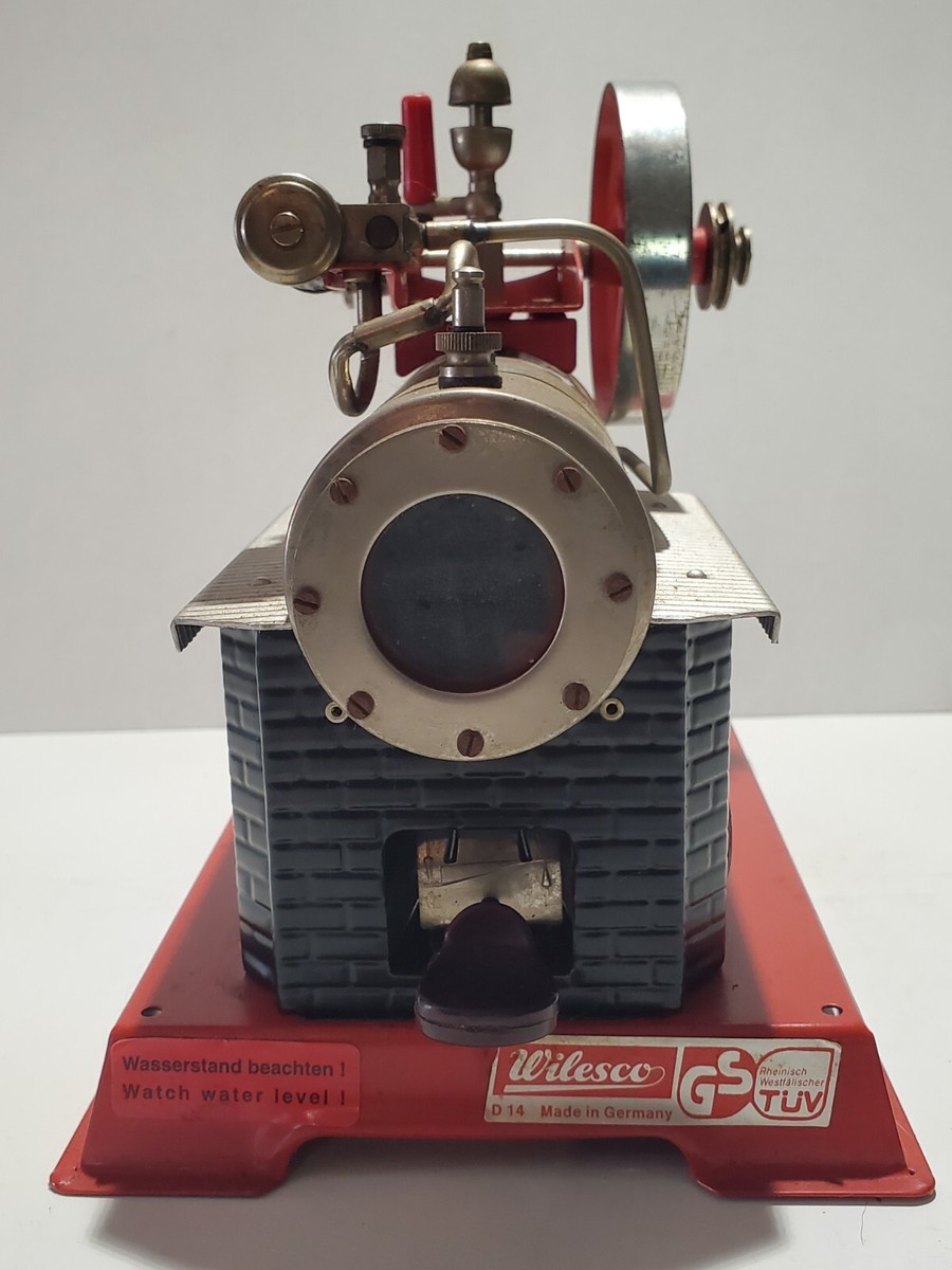 Vintage Wilesco #D14 Stationary Toy Live Steam Engine D 14