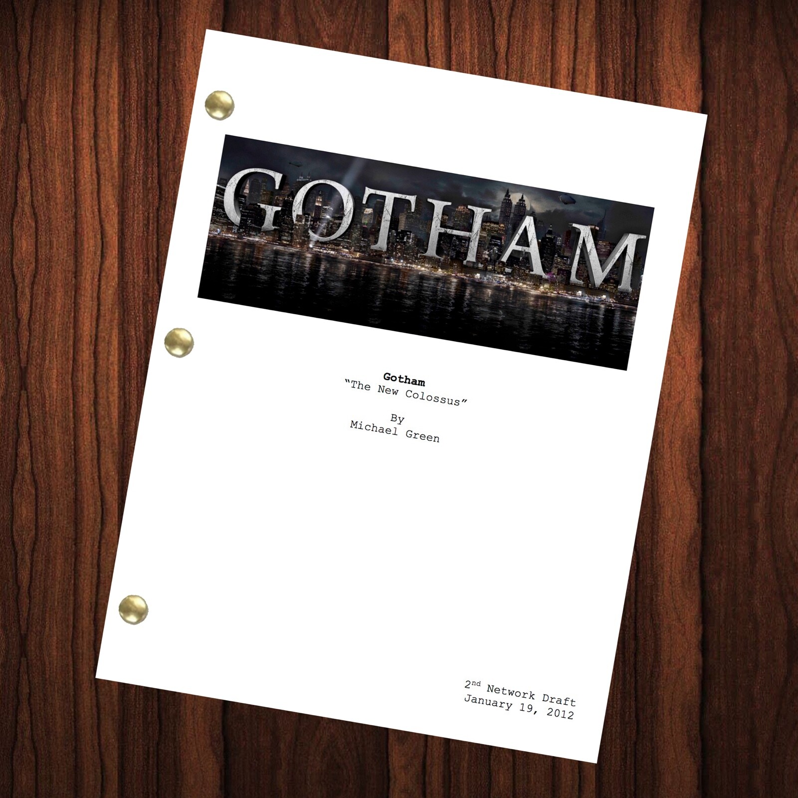 Gotham TV Show Script Pilot Episode Full Script | eBay