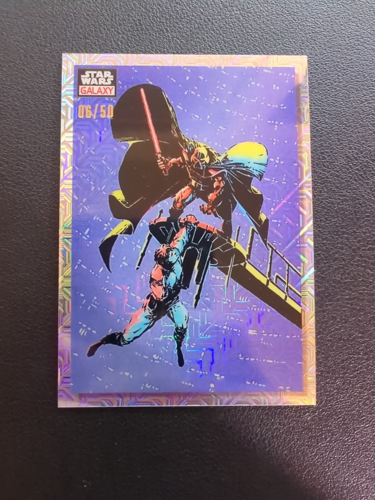 2023 Topps Star Wars Galaxy Chrome MOJO REFRACTOR - #1 Luke in Peril /50