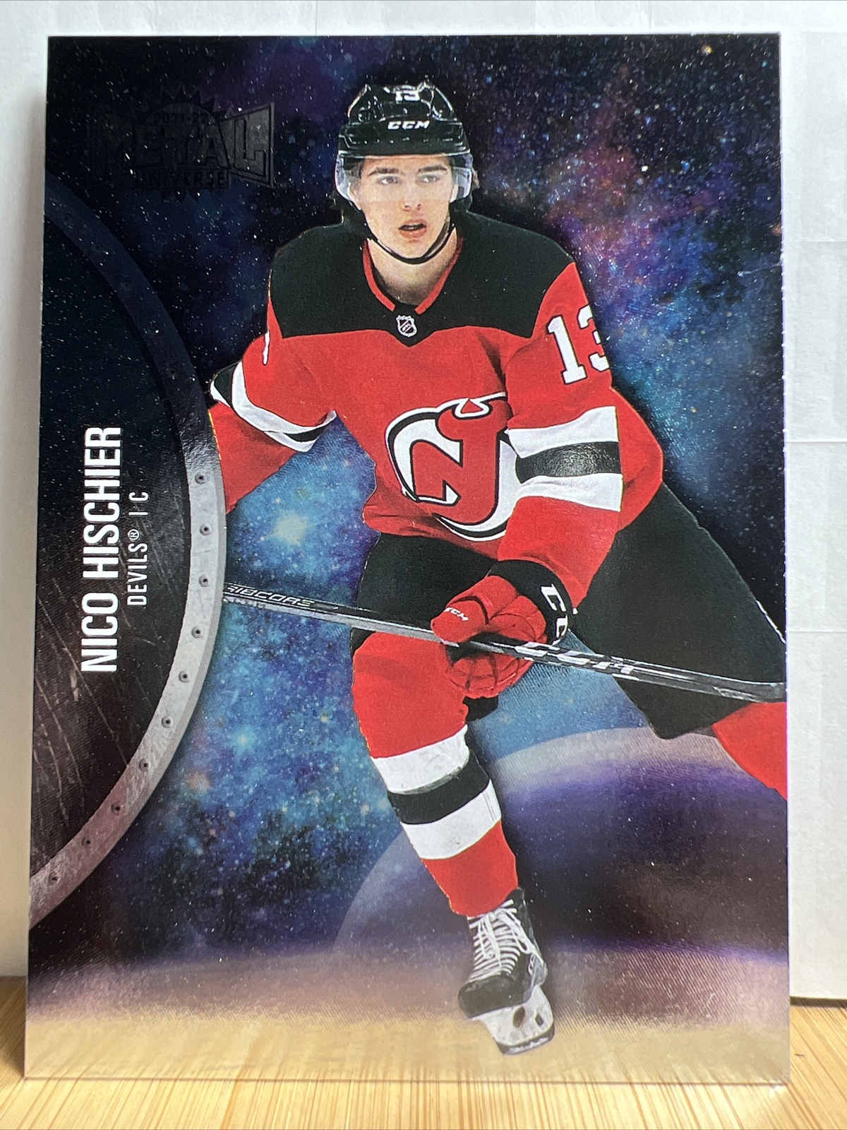 2021-22 Skybox Metal Universe #16 Nico Hischier Devils