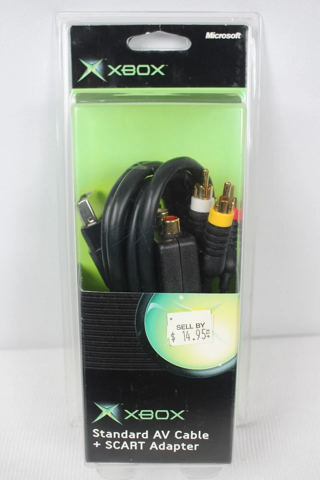Official OEM Microsoft AV/Audio Video Cable for Original XBOX Plus Scart NEW - Image 2 of 4