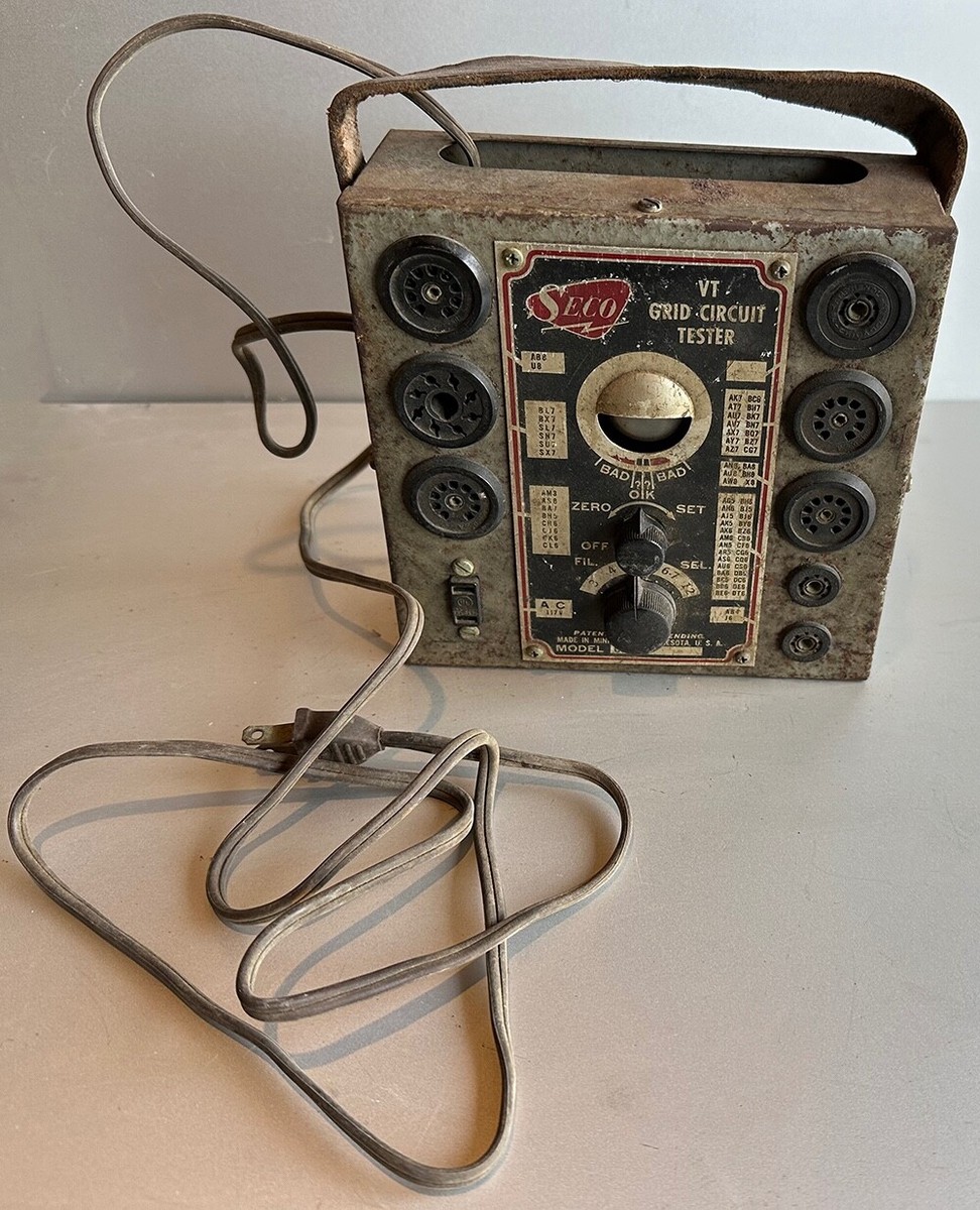 Vintage SECO TV Grid Circuit Vacuum Tube Tester Model GCT-5 Vintage SECO TV Grid Circuit Vacuum Tube Tester Model GCT-5