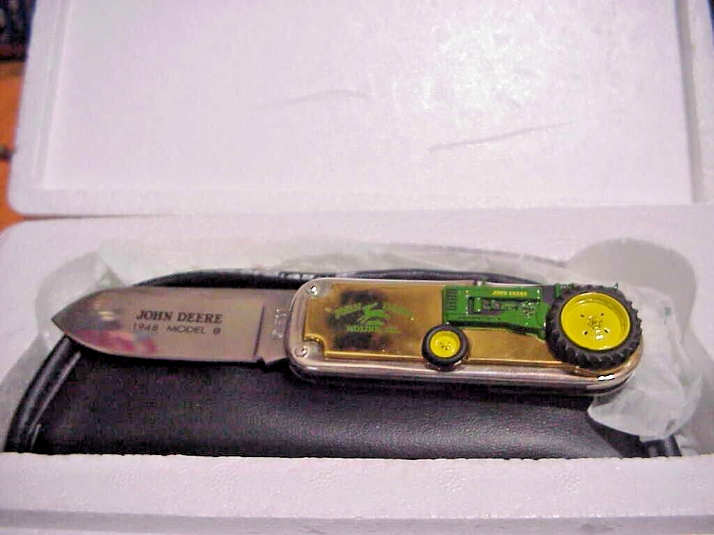 FRANKLIN MINT JOHN DEERE 1948 MODEL B TRACTOR COLLECTOR KNIFE TAG