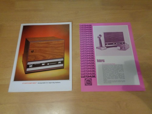  ROWE CUSTOMUSIC CPC-60-1 and CPC - 75 Advertising Pamplet Papers