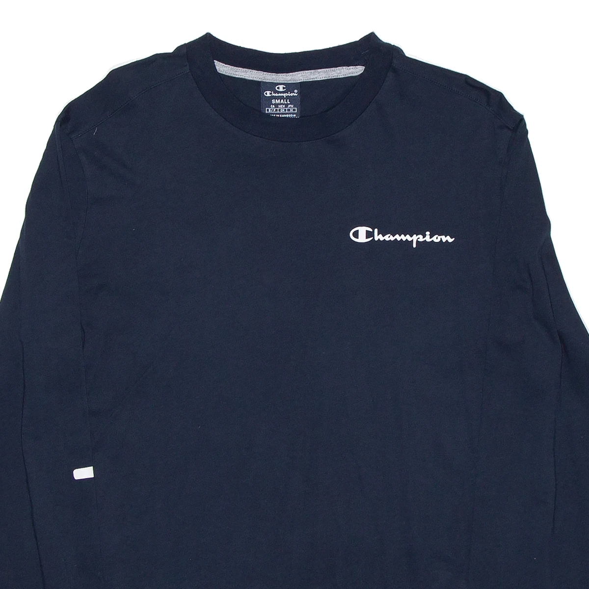 CHAMPION Mens Sports Blue Long Sleeve T Shirt S eBay