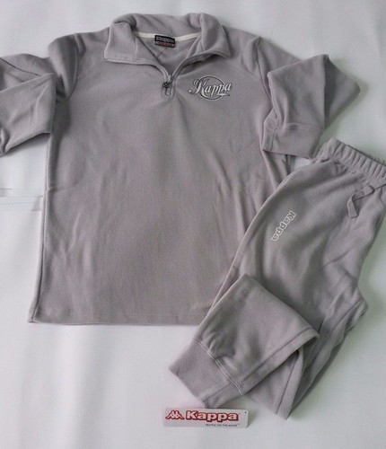 Pigiama donna invernale in micro pile Kappa Misure: S-M-L-XL. Col.Grigio.  A731 | eBay