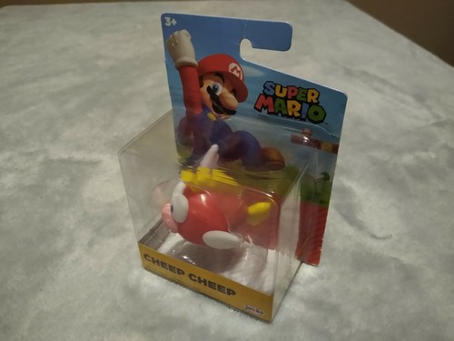 JAKKS Pacific Super Mario World ⭐ Cheep Cheep Red ⭐ 2.5'' Fig ~NEW - 第 4/6 張圖片