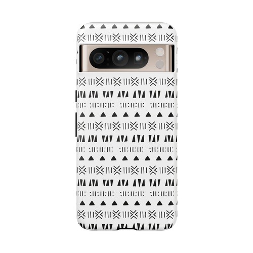 Black and White Southwestern Aztec Pattern Google Pixel Tough Cases - 第 34/131 張圖片
