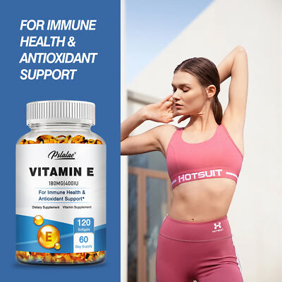 Vitamin E 180mg - Boosts Immunity and Provides Antioxidant Support, Non-GMO