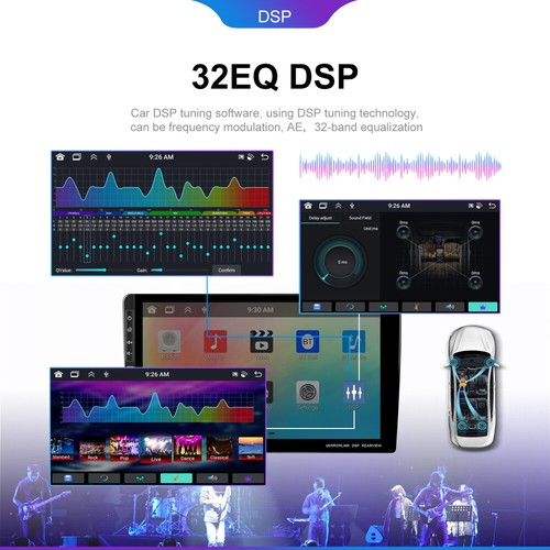 4+64G 9" Doble 2 Din Android 13 Coche Estéreo Carplay GPS Navegación WiFi BT Radio Táctil - Imagen 16 de 23