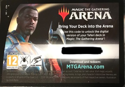 Magic The Gathering Mtga Magic Arena Codigo Planeswalker Mazo Central Set 2021 Teferi Ebay