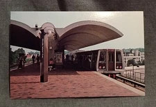 LMH Postcard WASHINGTON DC METRO Metropolitan Rapid Transit EL RI Station 1976