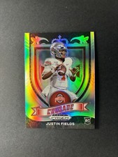 2021 Panini Prizm Draft Picks - Crusade Silver Prizm #163 Justin Fields (RC)