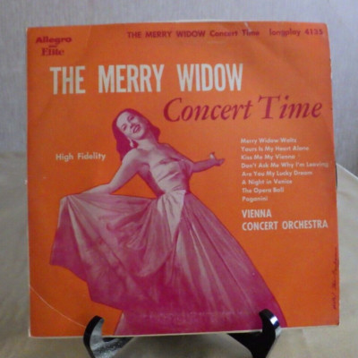 Vienna Concert Orchestra 10'' THE MERRY WIDOW Concert Time Allegro Elite 4135