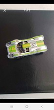 Vtg Tyco 80's White Green It's a Porsche 917 Slot Car 4 Battery Tested Works