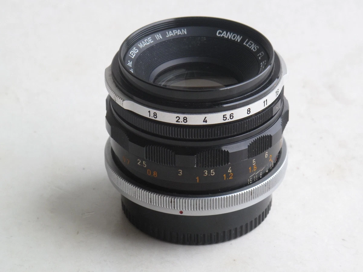 25+ Canon f/1.8 Camera Lenses FL 50mm Focal for sale | Updated Oct