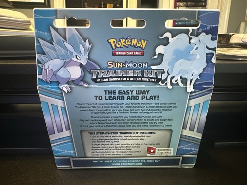 Pokemon Kit Allenatore Sole e Luna Alolan Sandlash e Alolan Ninetales SIGILLATO - Foto 2 di 2