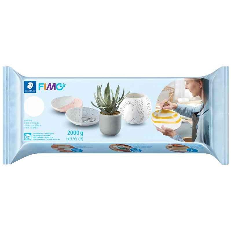 Pâte à modeler FIMO sans cuisson de 2kg blanc pour grands décors et modelage géant