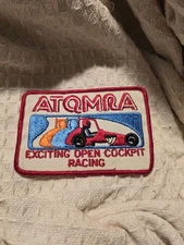 Vintage ATQMRA Exciting Open Cockpit Racing Embroidered Patch