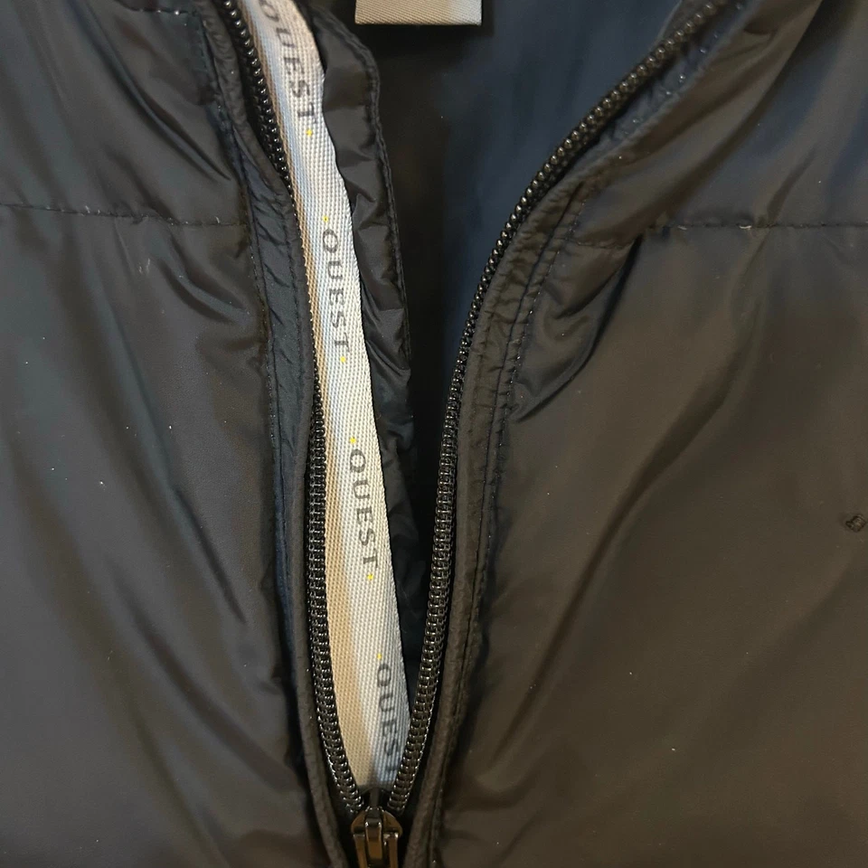 Chaleco acolchado negro QUEST talla L cálido capa aislante exterior Foto 4 de 4