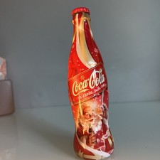 Coca-Cola Christmas Glass Bottle  2005 Bran New Full Rare Vintage Collectable 