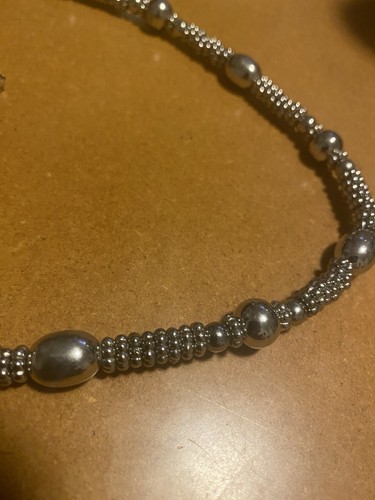 Faux Silver Ball Necklace - Picture 5 of 5
