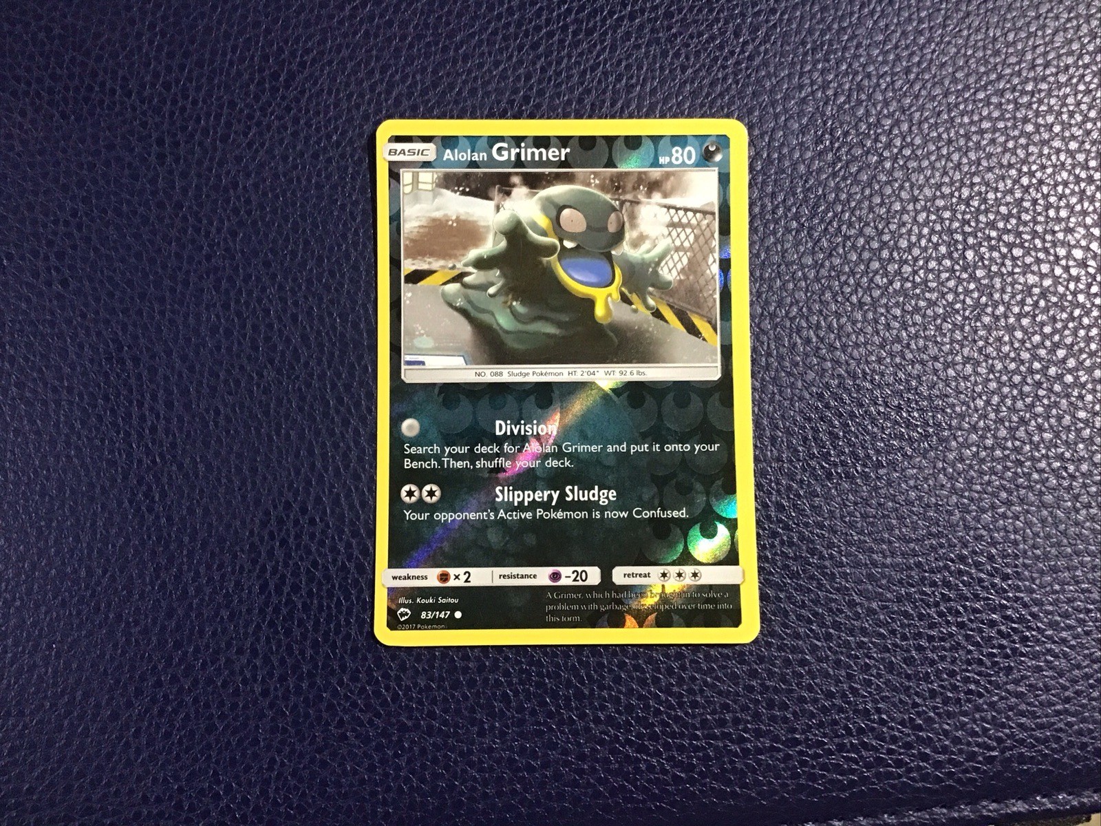 Alolan Grimer Rev Reverse Holo SM Burning Shadows Pokemon NM 83/147 Sun & Moon