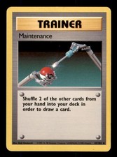 Maintenance 83/102 Uncommon Base Set Unlimited Pokemon Heavily Played