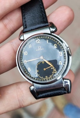 Omega Scarab Oversize Vintage Black Dial
