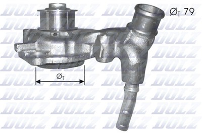 F166 DOLZ Water Pump, Engine Cooling for FORD, VAUXHALL