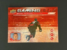 Brady Tkachuk 2024-25 Upper Deck Series 1 Gaming FOV Speckle Insert # GFOV25