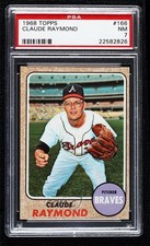 1968 Topps Claude Raymond #166 PSA 7 2d2