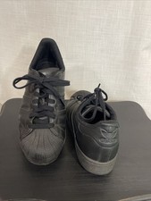MENS ADIDAS SUPERSTAR TRIPLE BLACK ORIGINALS RETRO CASUAL LIFESTYLE NWOB 7.5