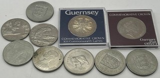 10 Various Crowns Elizabeth II Guernsey Post Office
