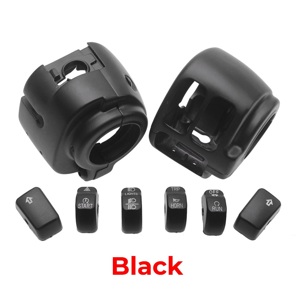 Switch Housing Button Caps For Harley Softail Deluxe Heritage Classic Fat Boy XL