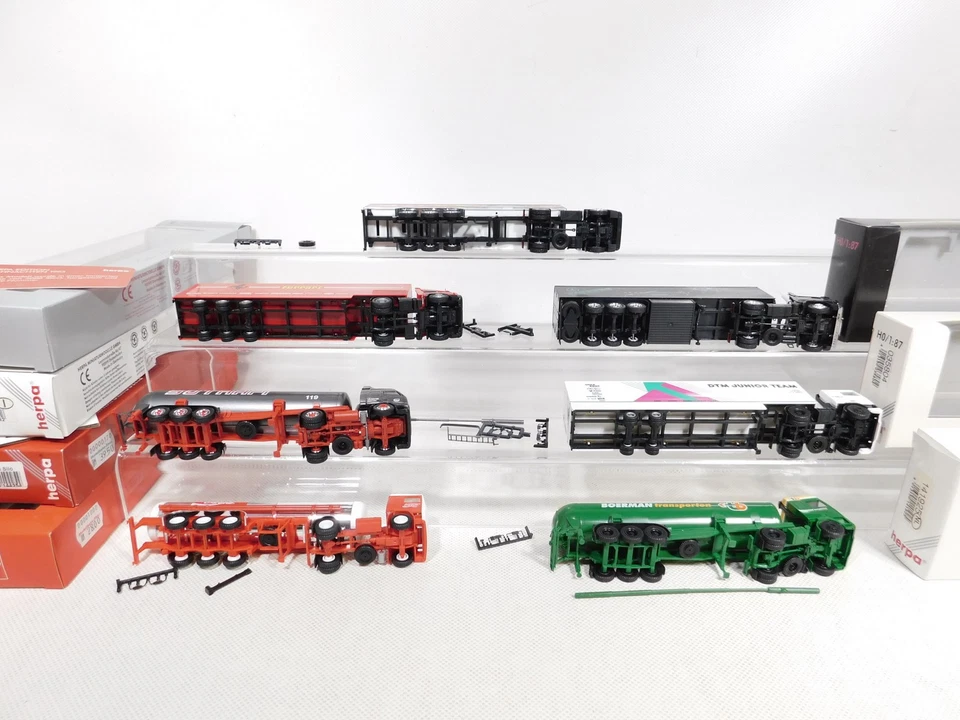 7X Herpa H0 1:87 LKW Iveco DAF Volvo Sotrafi Coca-Cola MB SG/MINT+BOX #DQ899-3 - Immagine 3 di 4