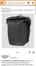 Vanmoof large pannier Bag. Faux Leather. Great Condition. Rare Find.
