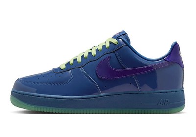 Nike Air Force 1 Low Patent Leather Mystic Navy Grape Ice IO4489-400 Men's Sizes