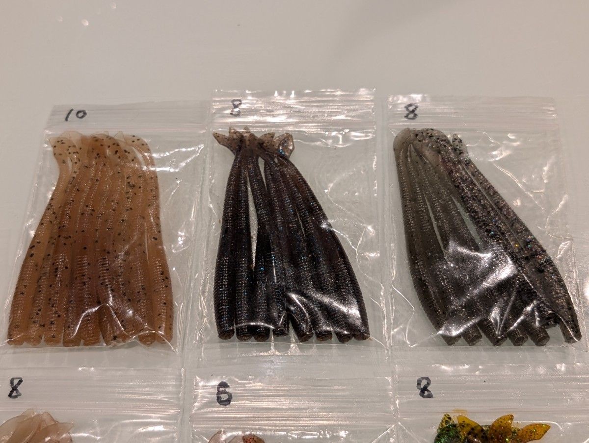 Gary Yamamoto Cut Tail Worm 4 inch 76 set Lure Worm - Image 3