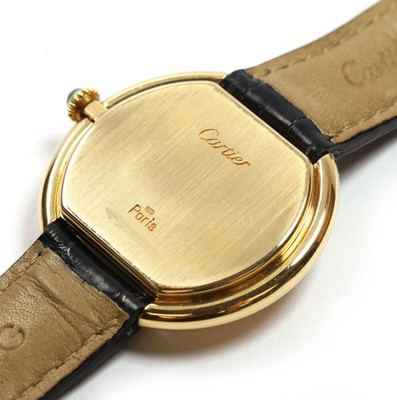 Cartier Ellipse 78091 32.5MM White Dial 18K Yellow Gold Box | eBay